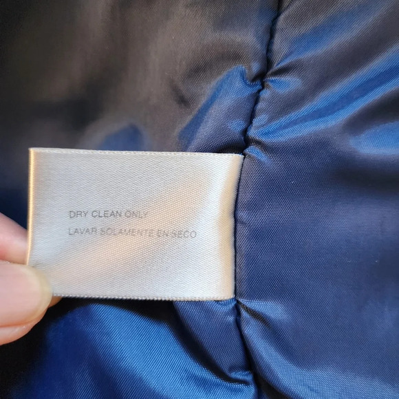 Jacqueline Ferrar Quilted Hooded Jacket Women Size Petite Large Blue Polyester - Picture 13 of 14